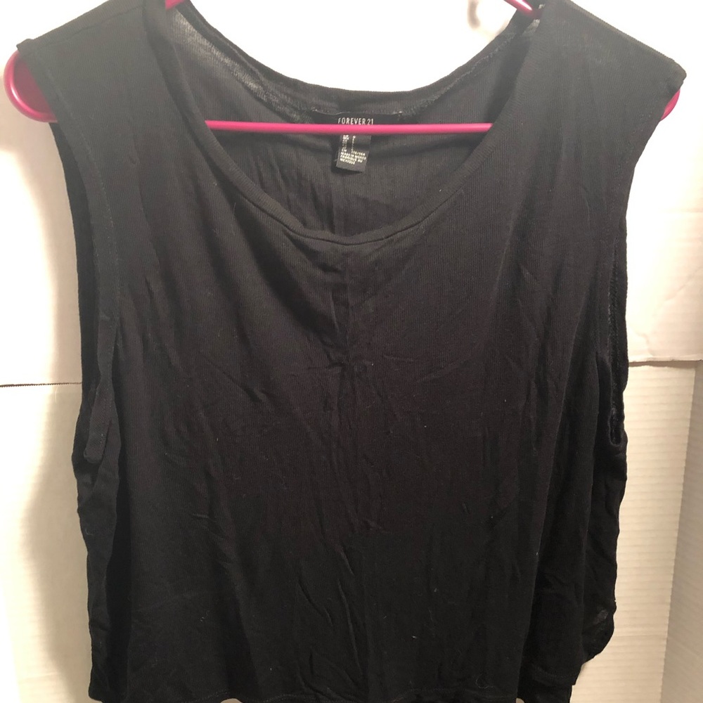 Black tank top
